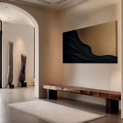 Aureate Minimalist Form X Wall Art