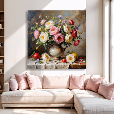 Summer Floral Vase Wall Art