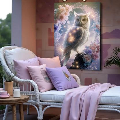 Owl in Sculptural Stillness Wall Art