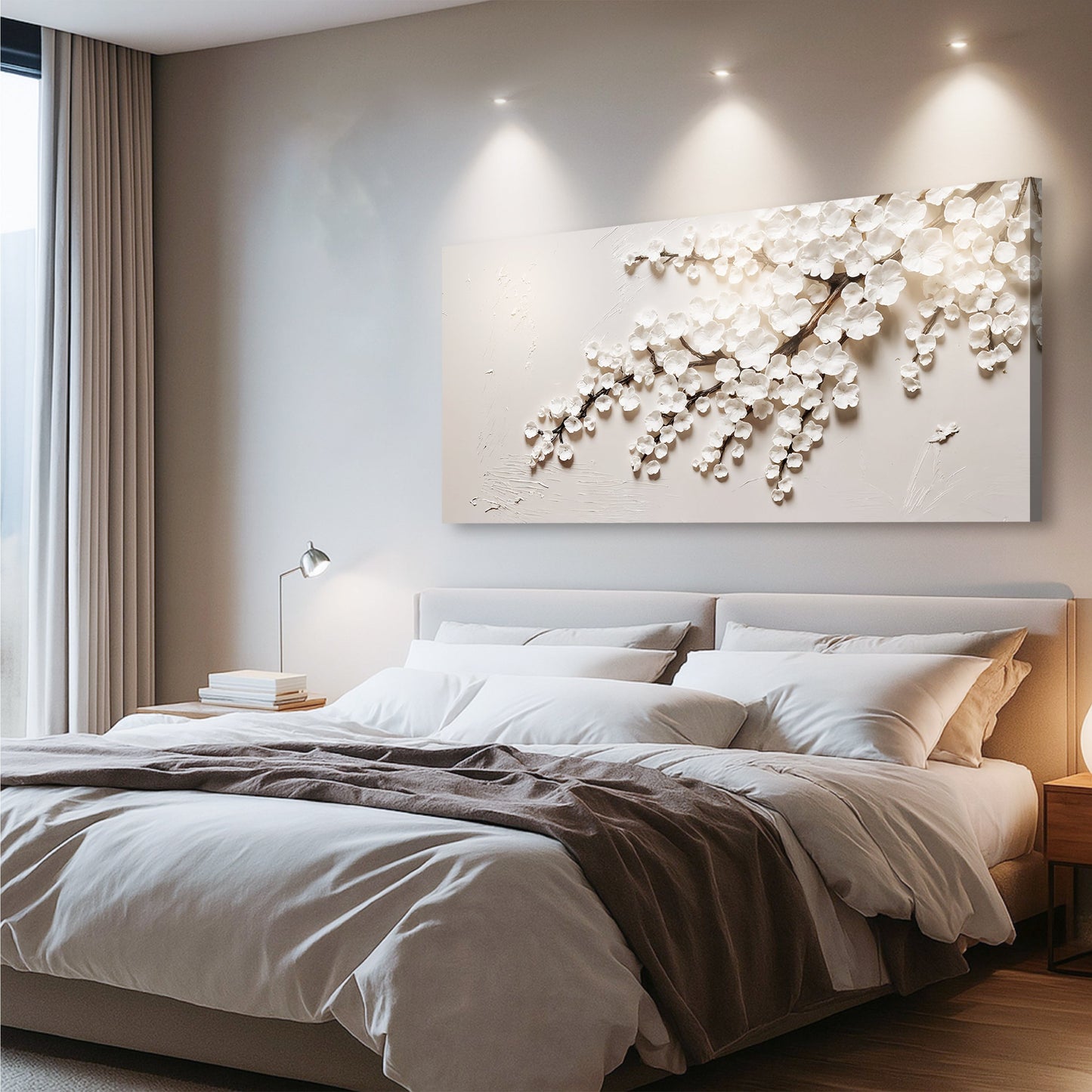 Ivory Cherry Blossoms — Wall Art