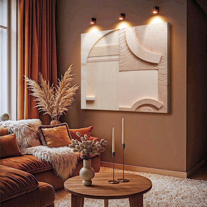 Earthen Peach Minimalist Wall Art
