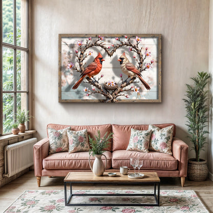 Sculptural Flight of Cardinals V Wall Art