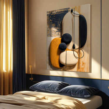 Orange Abstract Harmony Wall Art
