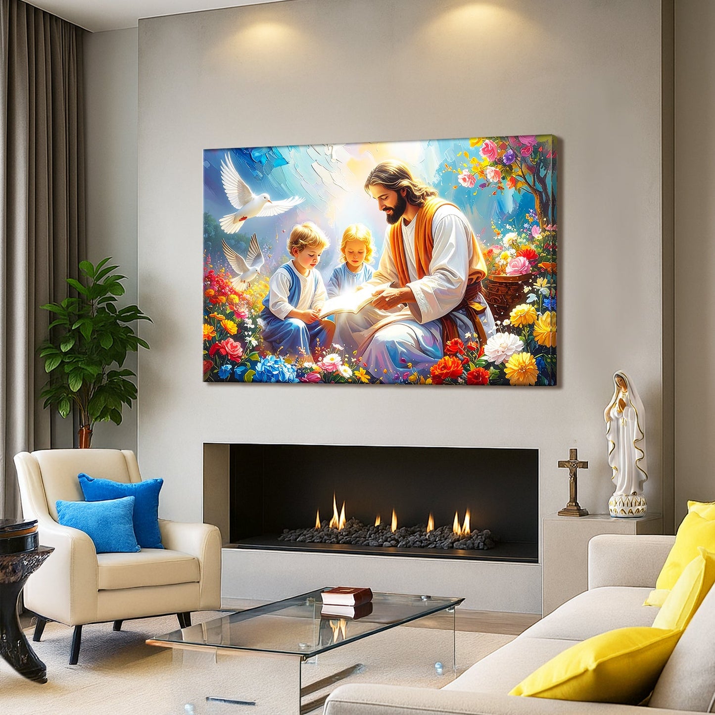Christ With Children — Inspirational Art IV