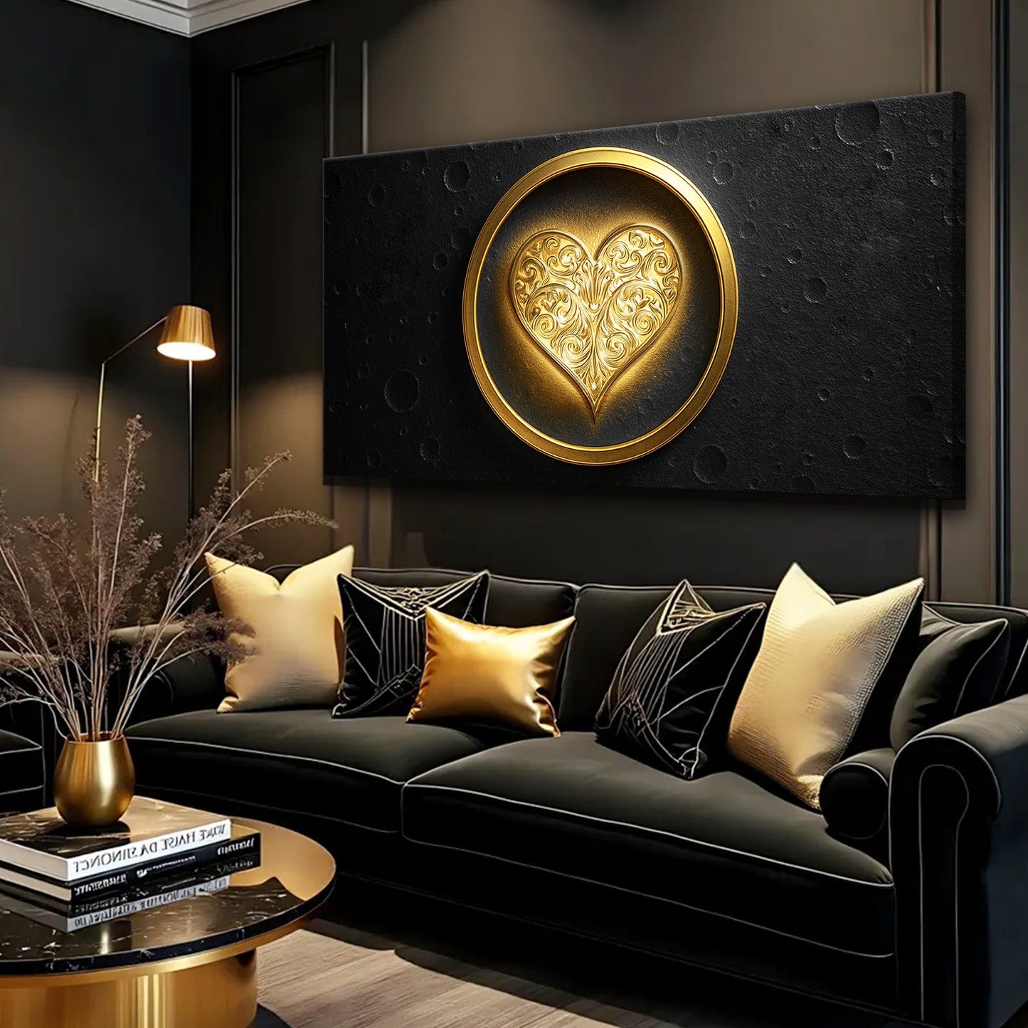 Shadowed Heart Wall Art