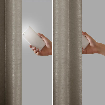 Twist Tab Total Blackout Window Curtain Panel Pewter 50x84
