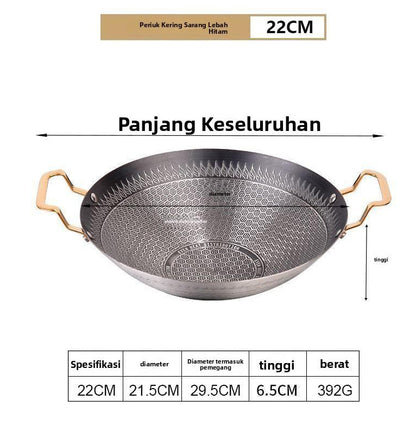 Thickened Stainless Steel Non-Stick Honeycomb Dry Pot