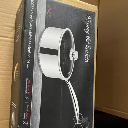 304 Three-layer Stainless Steel Non Stick Milk Pot