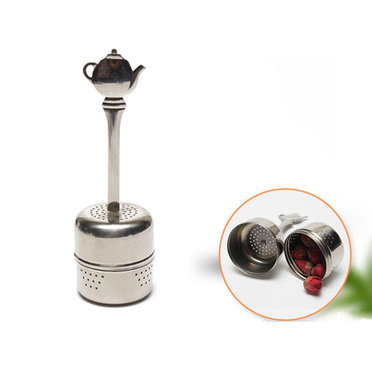 304 Tea Filter With Handle Stainless Steel Tea Leak Creative Tea Ball Tea Infuser