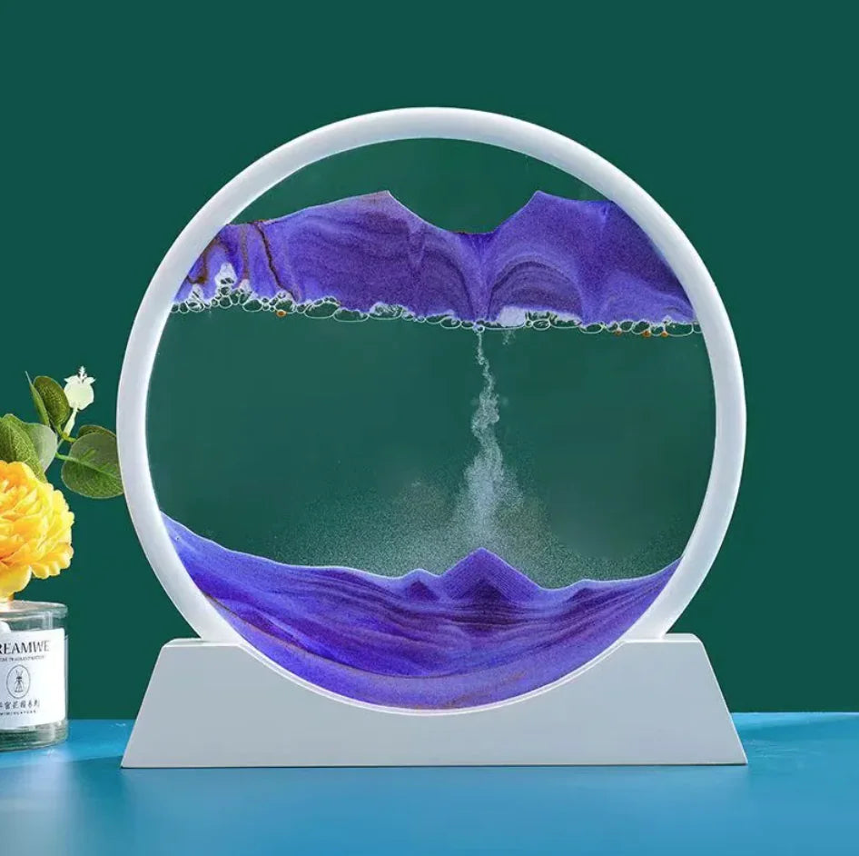 3D Quicksand Hourglass Art