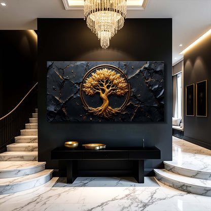 Golden Woodland Wall Art