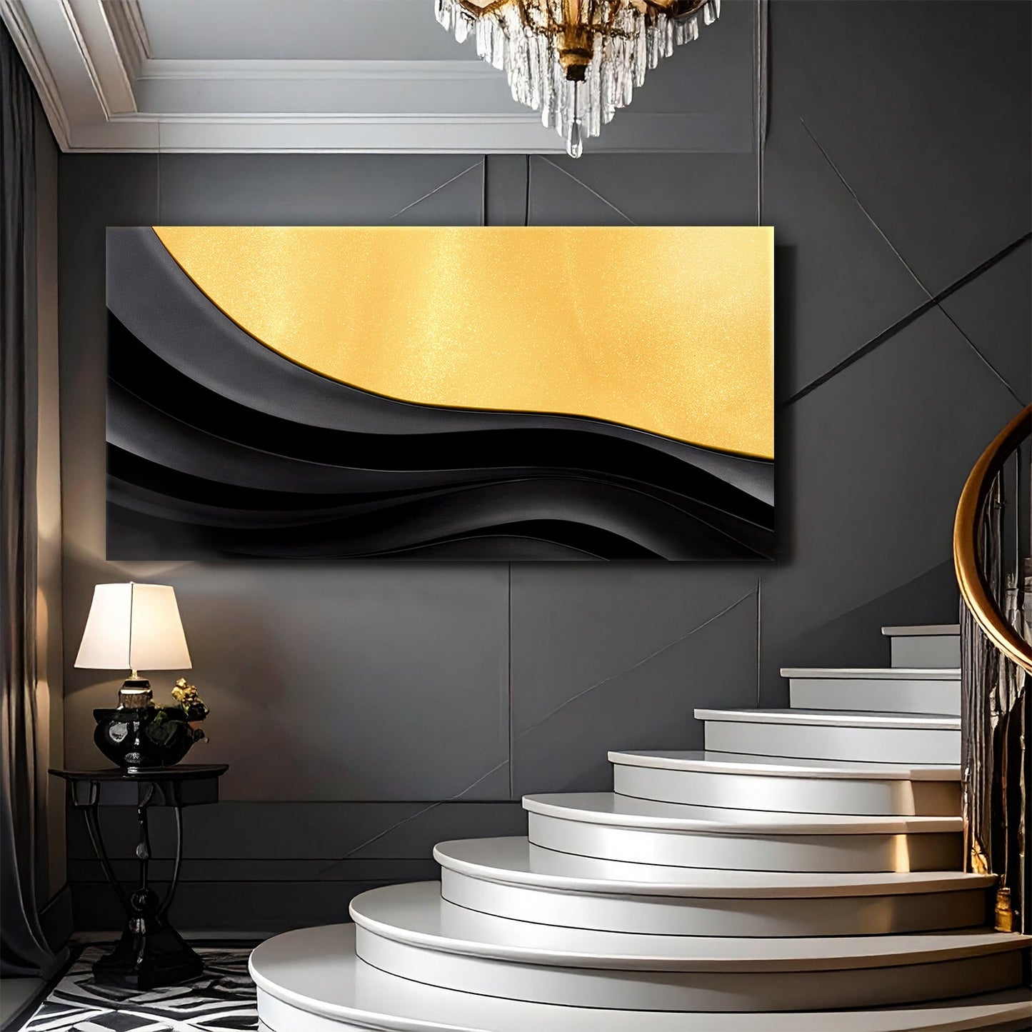 Minimalist Dual‑Tone VIII Wall Art