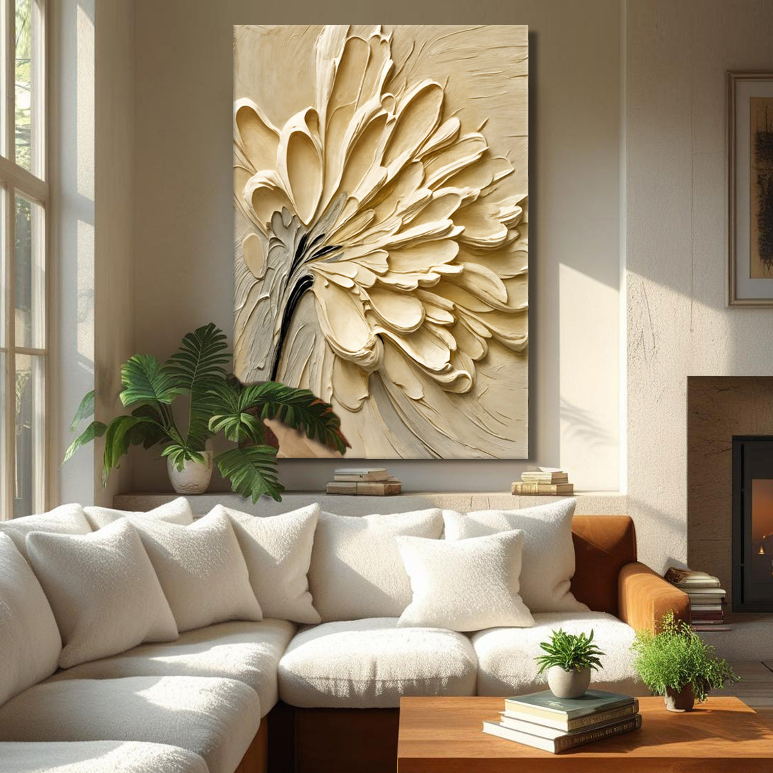 Abstract Flower Splatter Wall Art