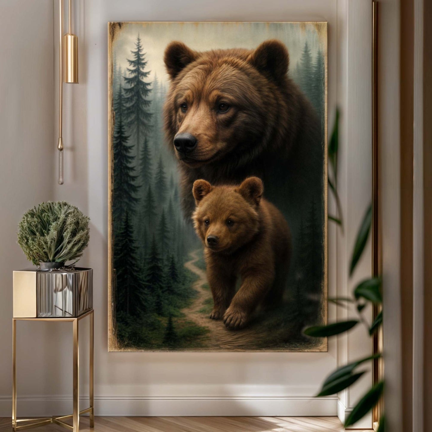 Kin of the Wild — Bear & Cub Art