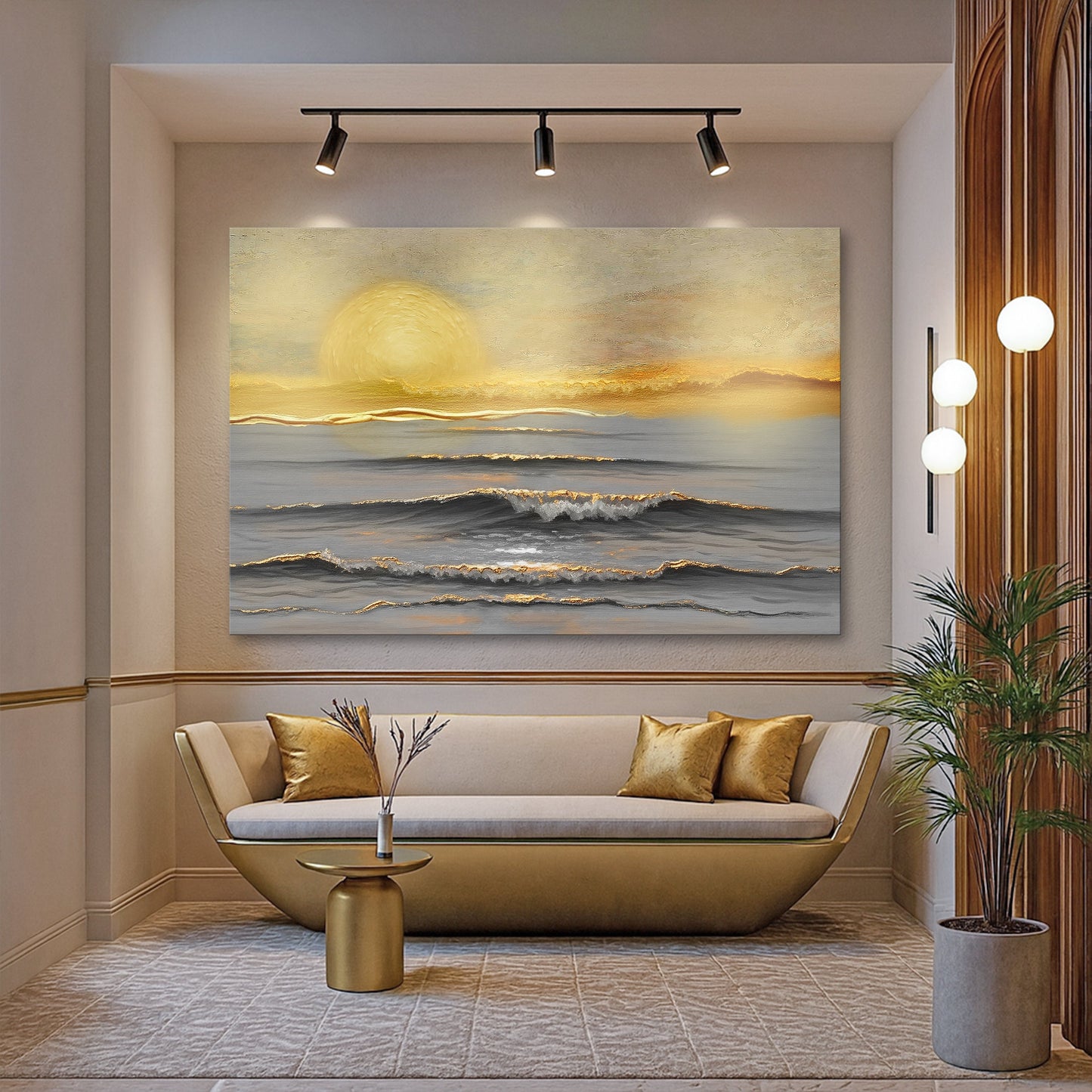 Golden Stillness Wall Art