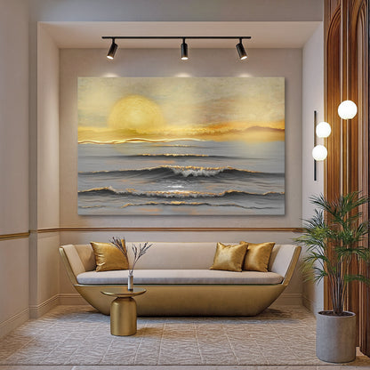 Golden Stillness Wall Art