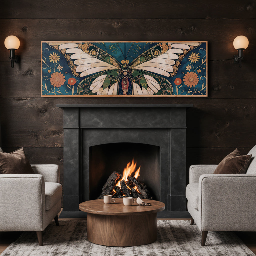 Butterfly in Vintage Form Wall Art