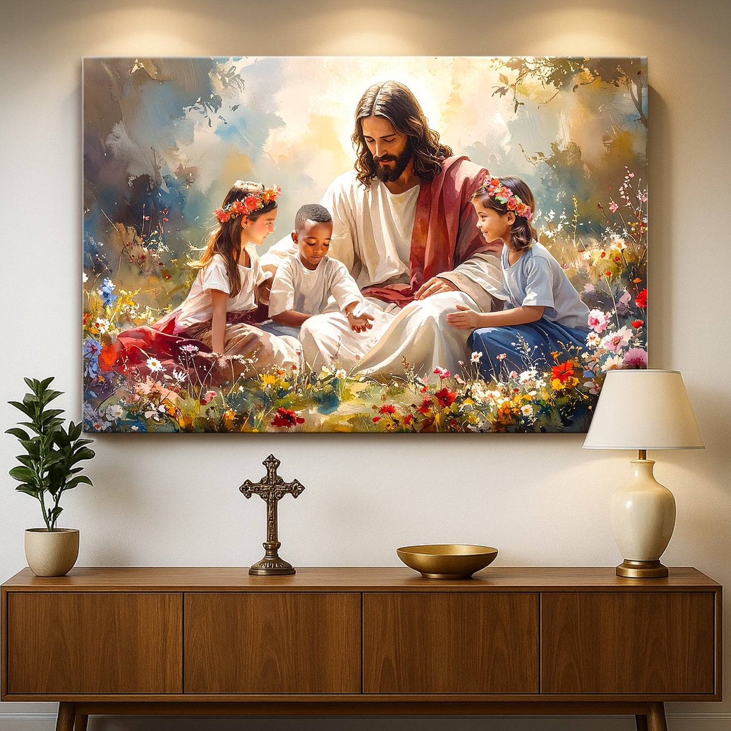 Jesus’ Blessing Over Children IX Wall Art