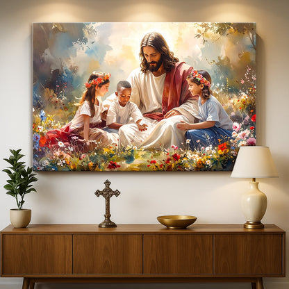 Jesus’ Blessing Over Children IX Wall Art