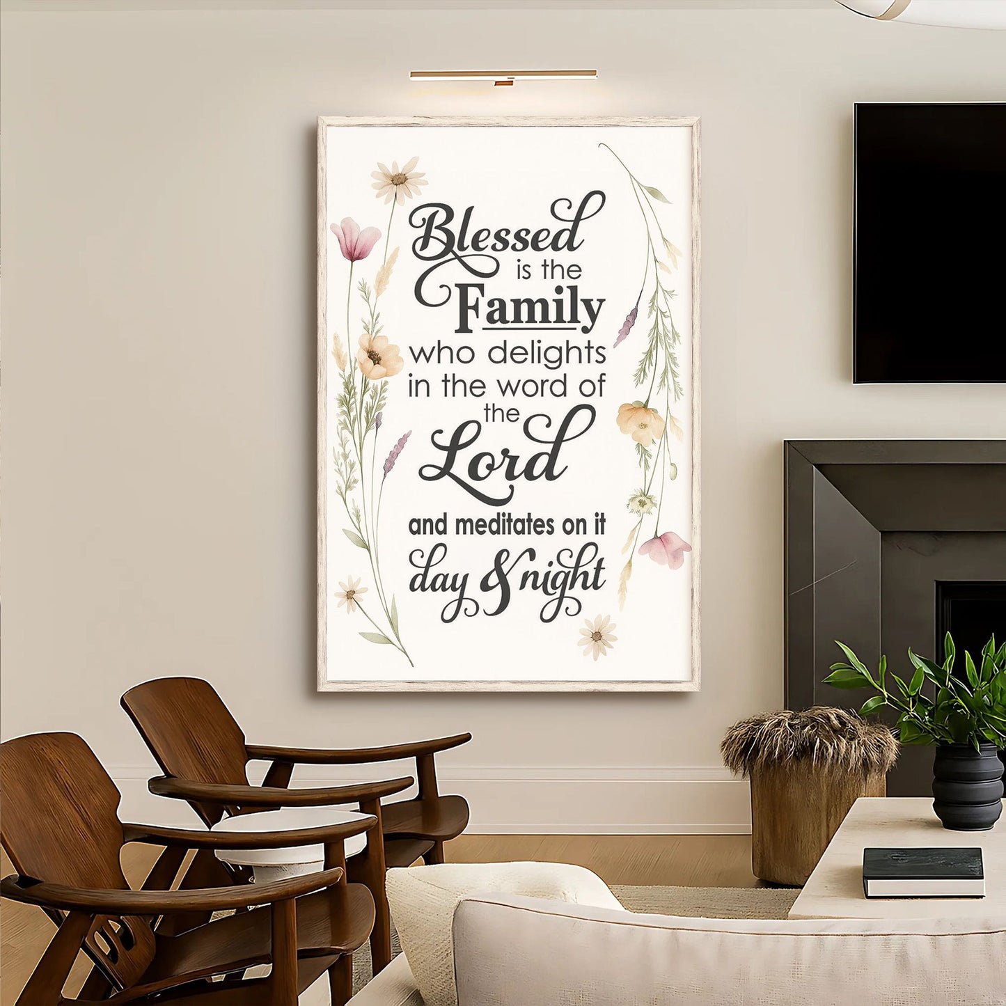 Faith & Family Blessings Sign