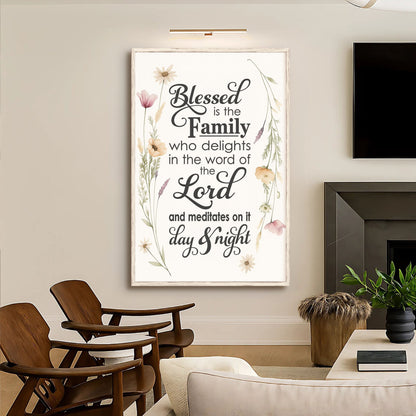 Faith & Family Blessings Sign