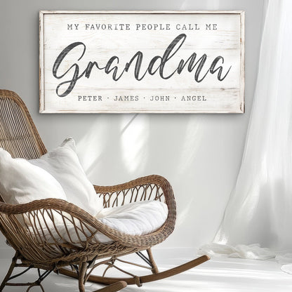 Grandma’s Favorite People – Modern Script Panel