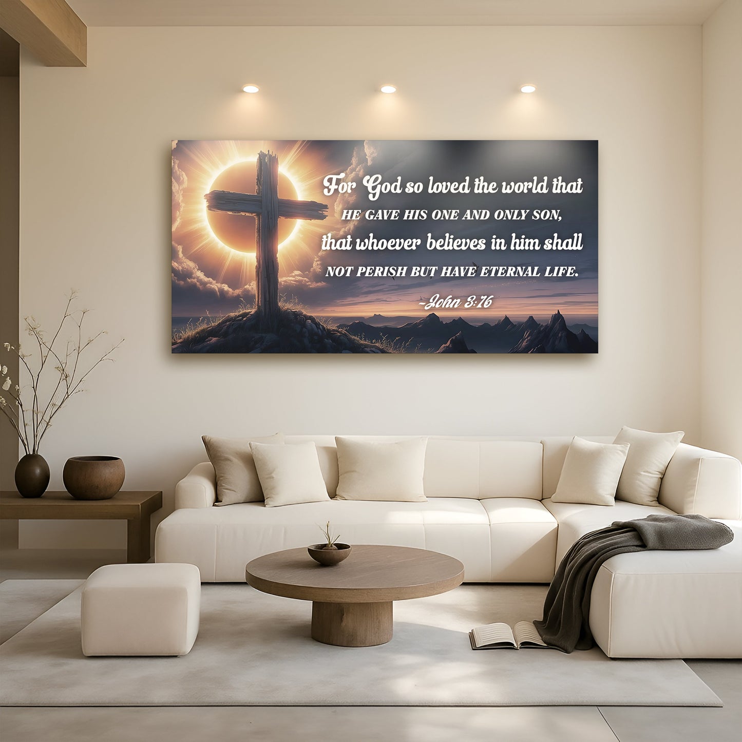 John 3:16 — Love Divine VII Wall Art
