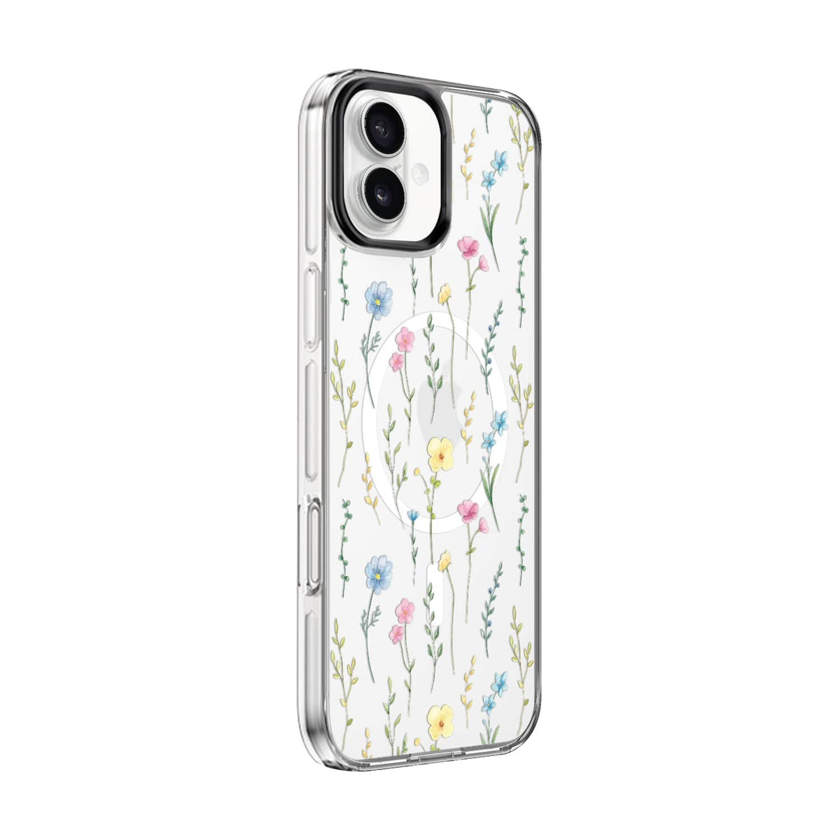 iPhone 16 Floral Design Case with Swappable Back - Wireless Charging | Inspire Series