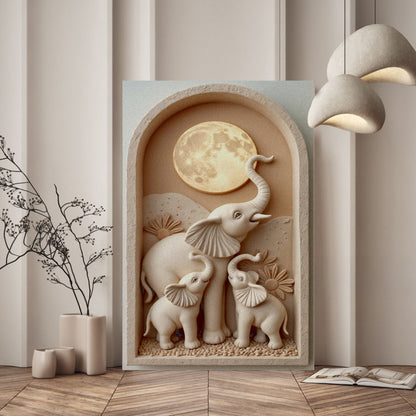 Elephant Serenity Composition Wall Art