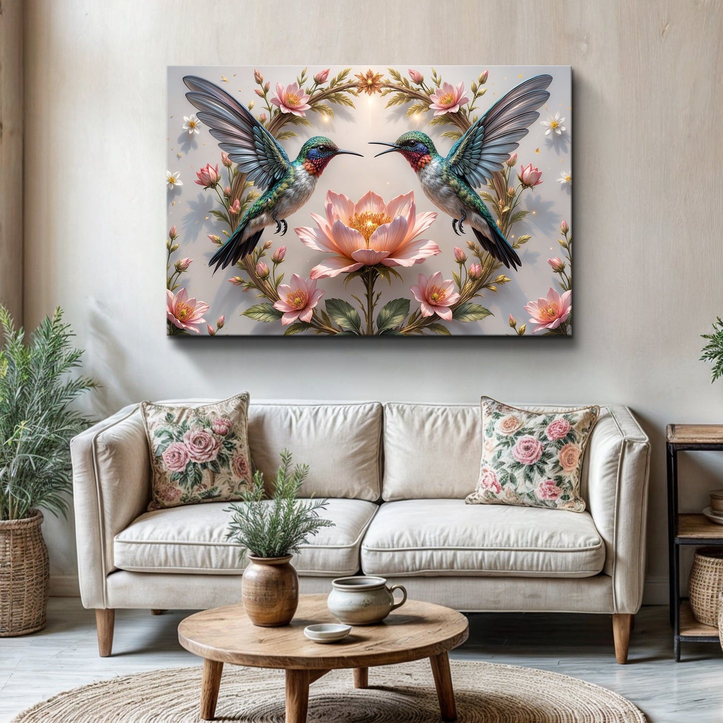 Sculptural Flight of Hummingbirds VI Wall