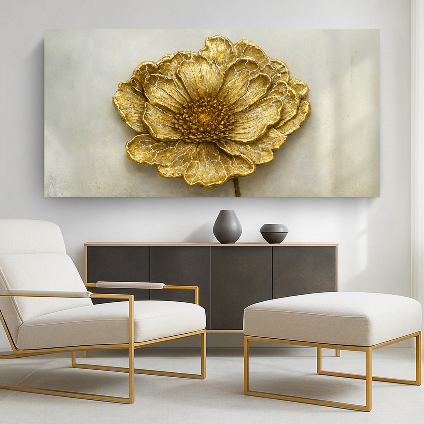 Aureate Dandelion Minimalist VI Art Wall