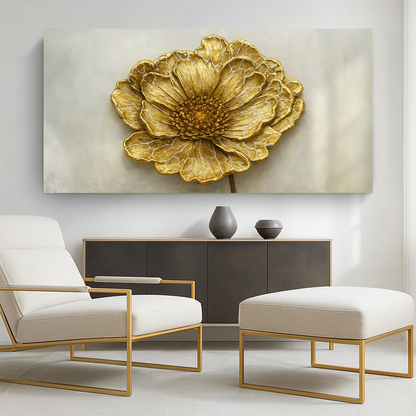 Aureate Dandelion Minimalist VI Art Wall