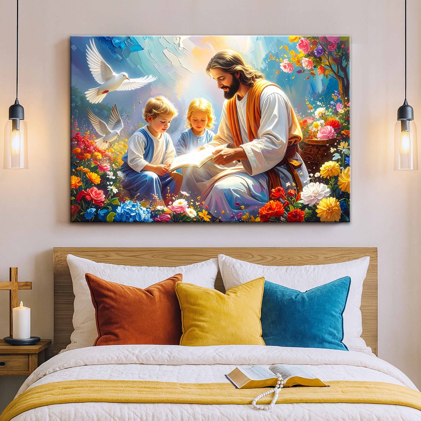 Christ With Children — Inspirational Art IV