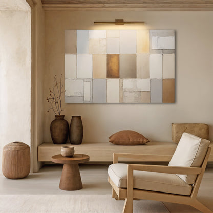 Geo‑Terra Patterned Canvas Wall Art