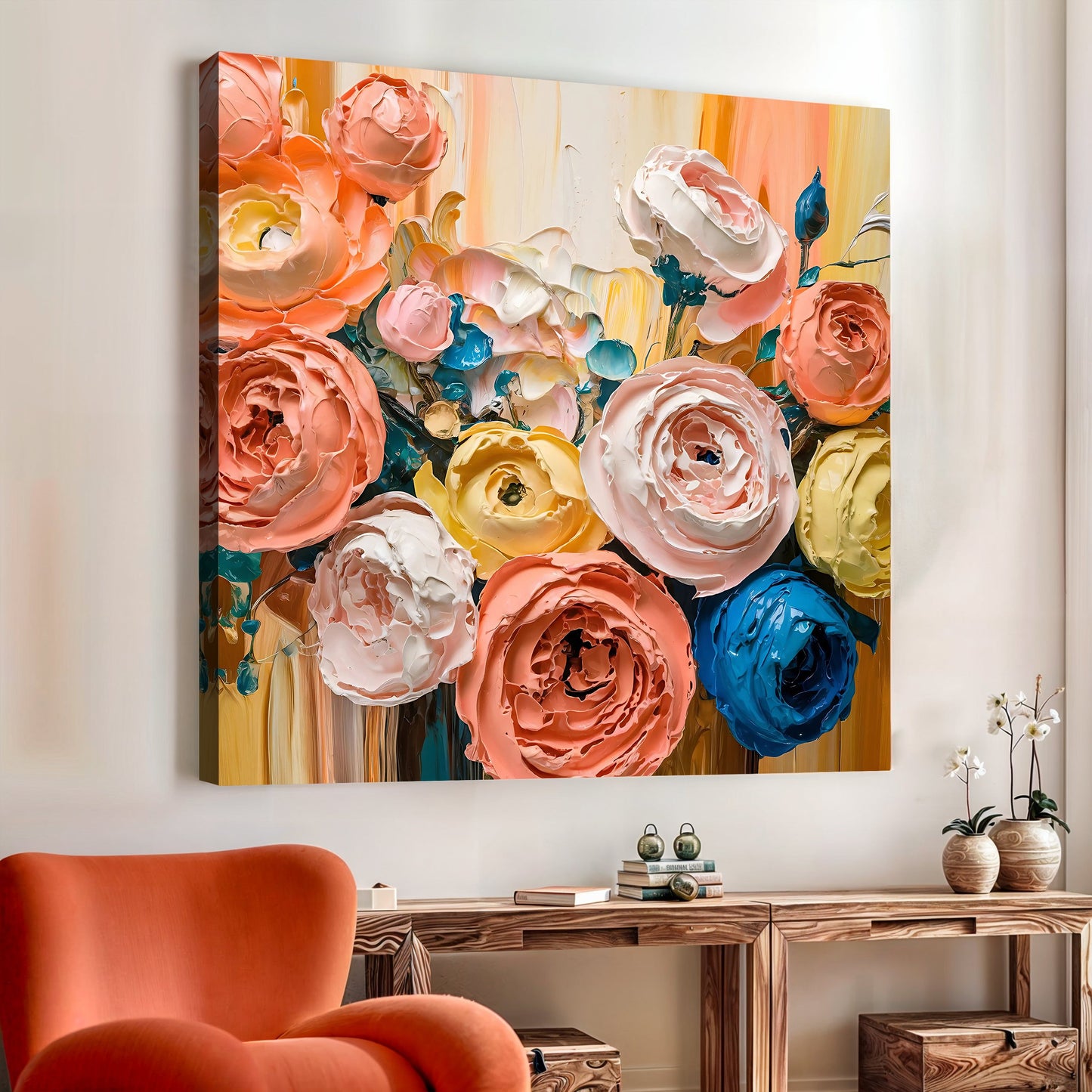 Floral Bouquet Composition Wall Art