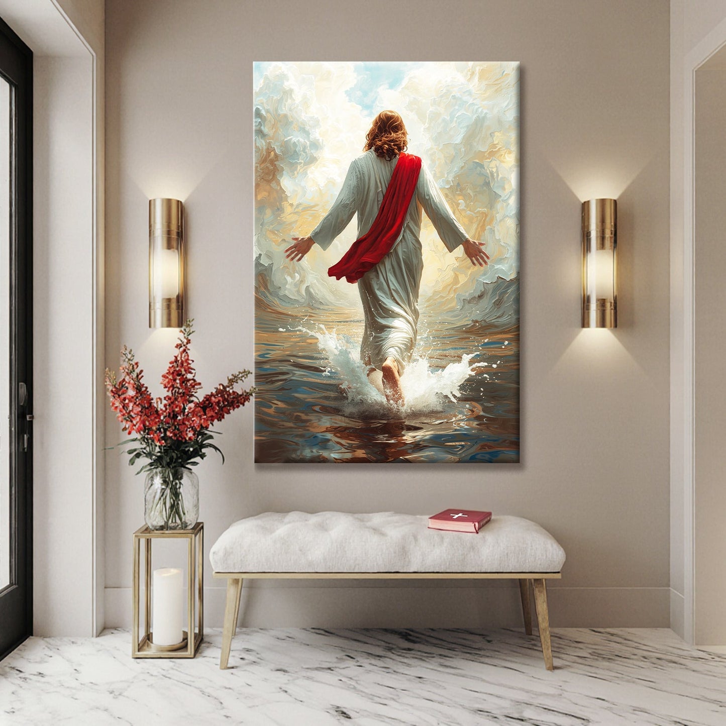 In the Storm He Stands Wall Art IX
