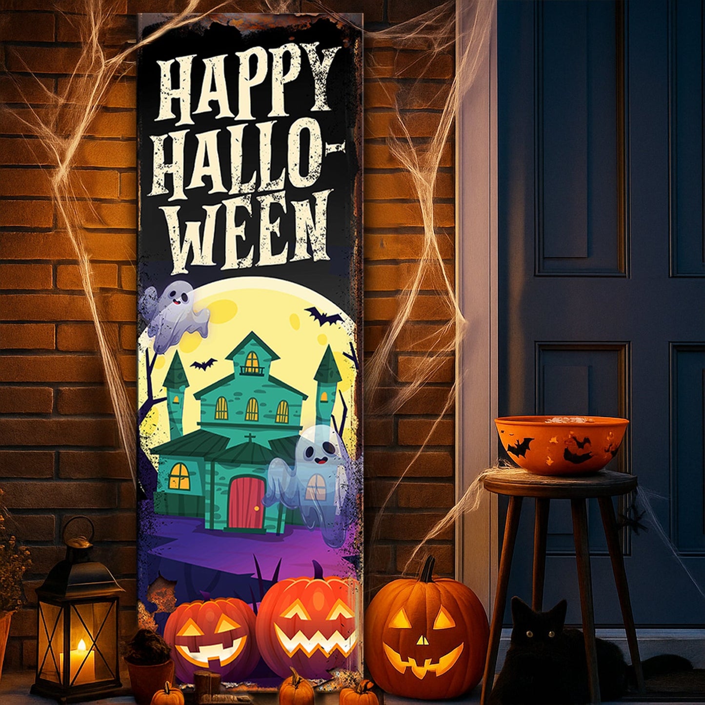 Welcome, Witches & Ghouls Halloween Welcome Sign