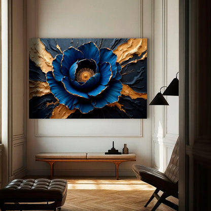 Sapphire Bloom Wall Art