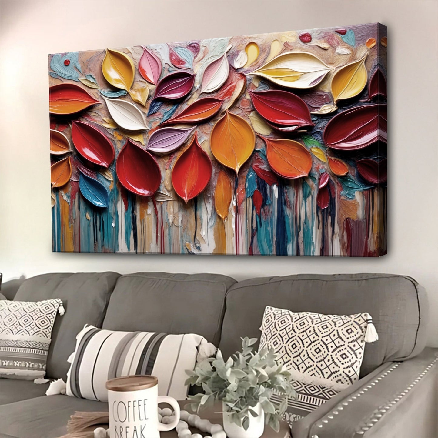 Seasonal Rain Abstraction Wall Art