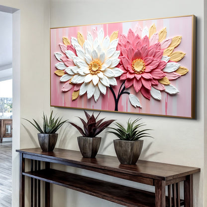 Blushing Floral Portrait Wall Art