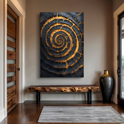 Black & Gold Helix Art