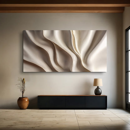 Beige Linework Essence V Wall Art