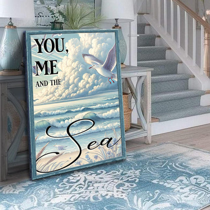 Where You & I Meet the Sea Sign