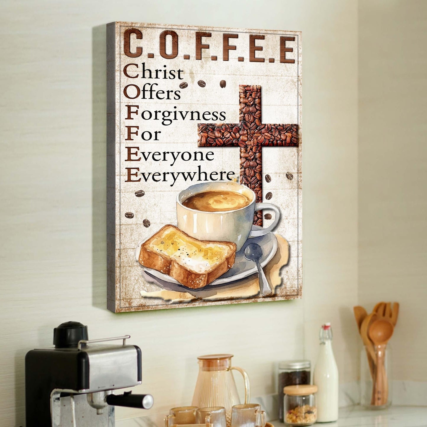 Fueled by Faith & Coffee IV Sign
