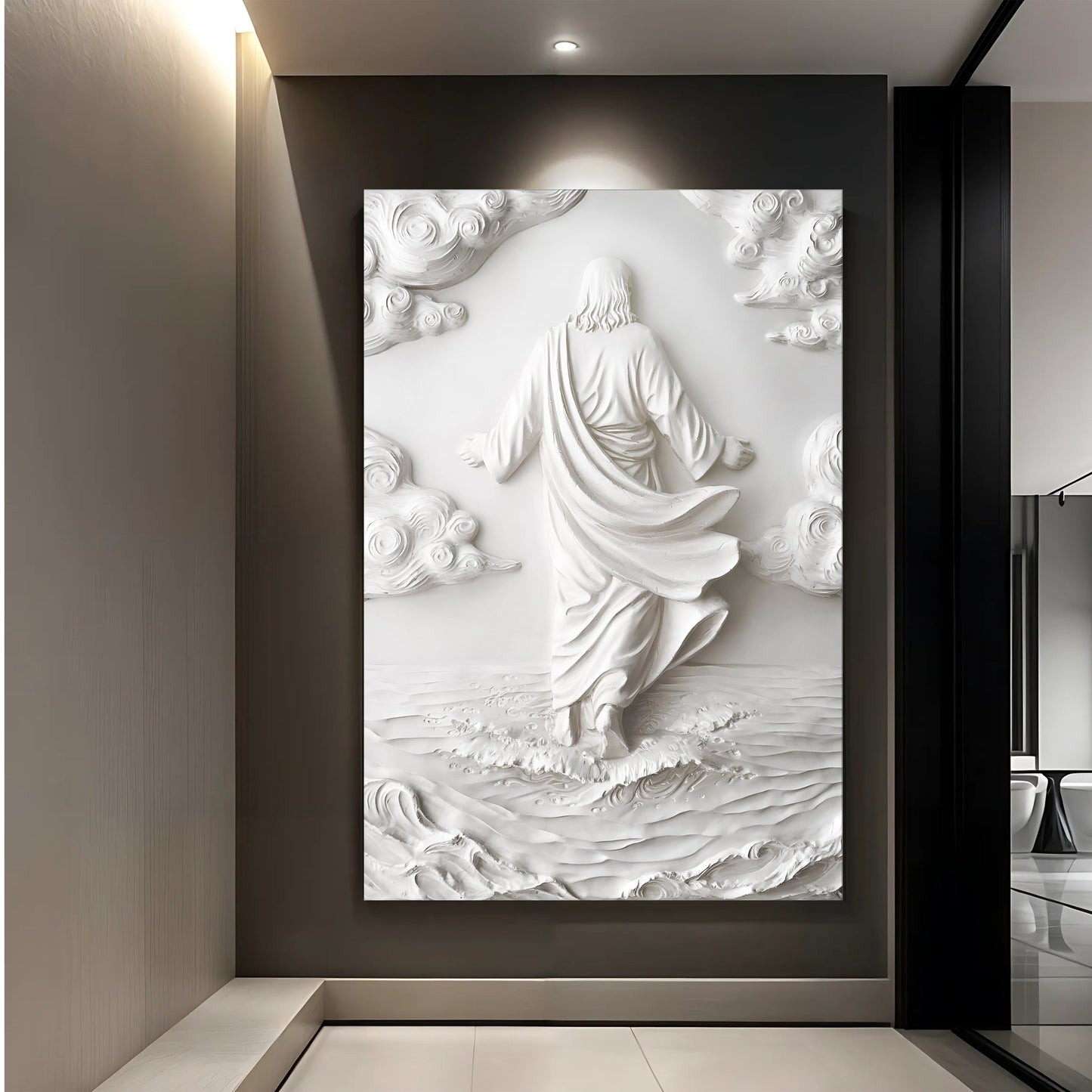 Christ Over the Waves – Modern Form Wall Art