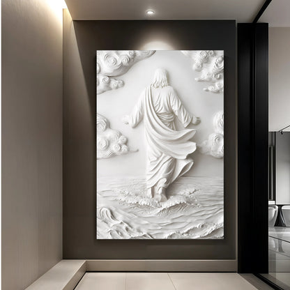 Christ Over the Waves – Modern Form Wall Art