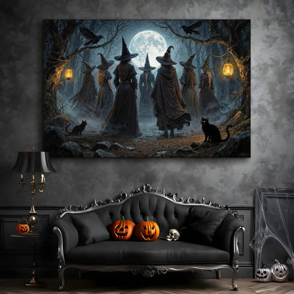 Coven Gathering — Halloween Wall Art