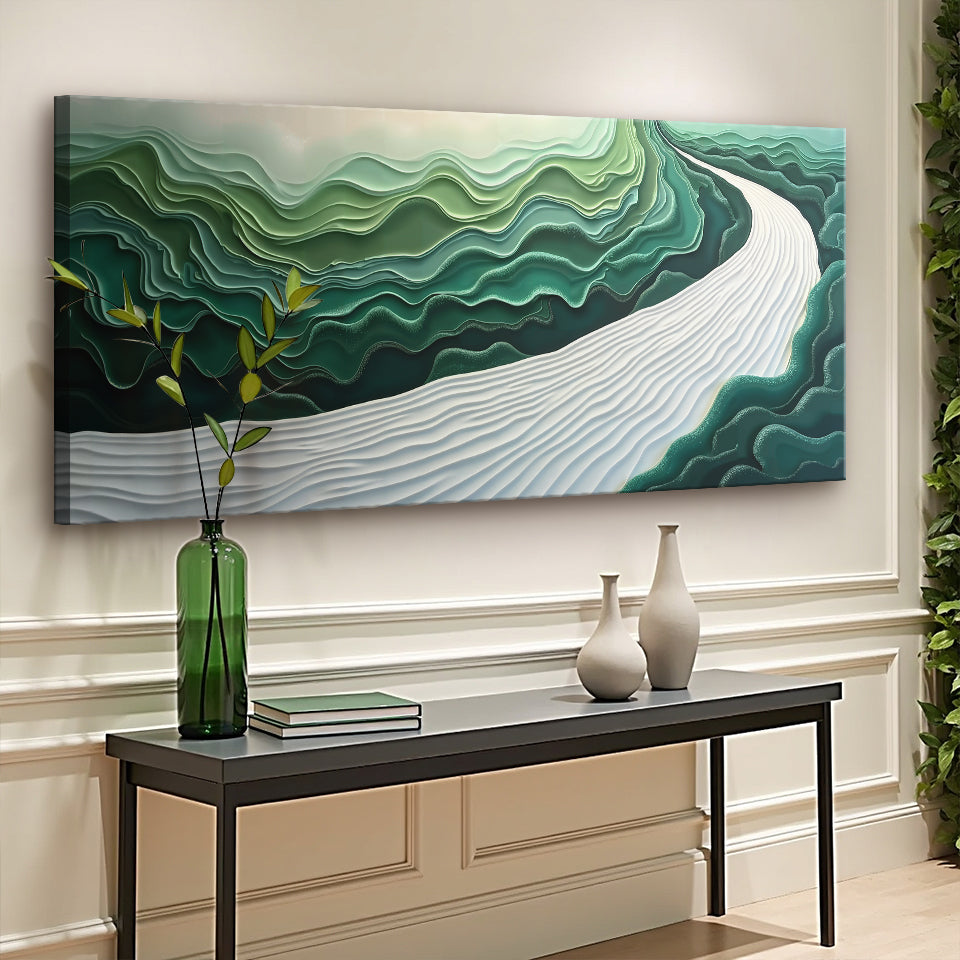 Green Current Harmony III Wall Art