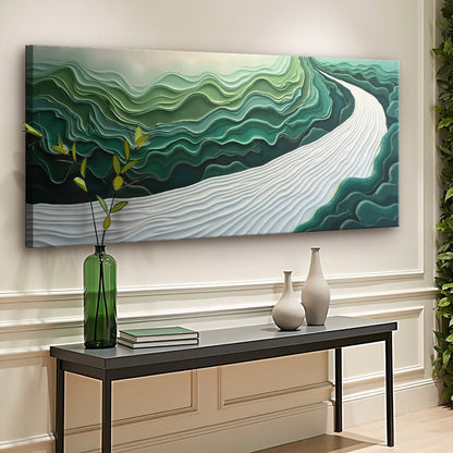 Green Current Harmony III Wall Art