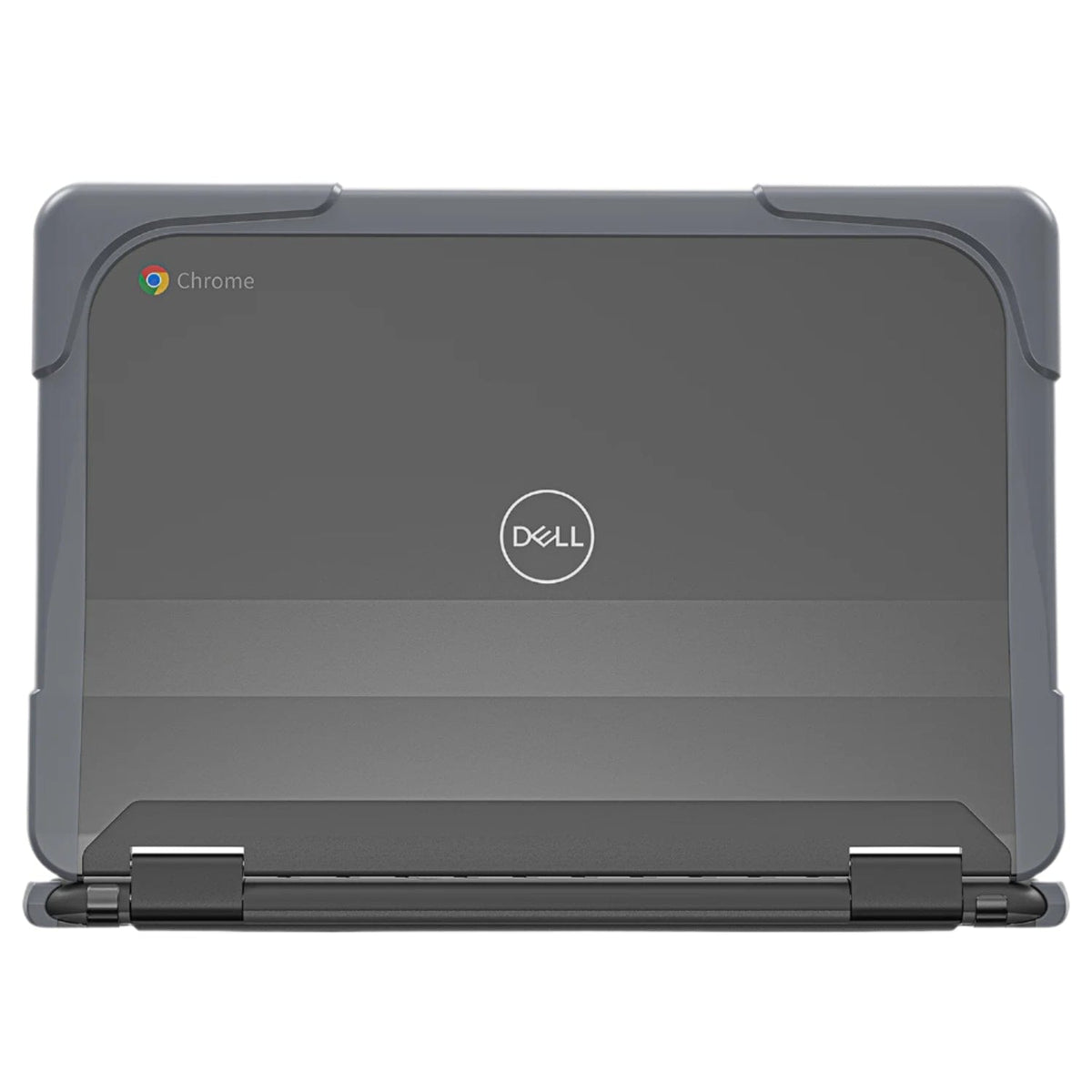 DualShock Laptop Case for Dell 3120/3110/3100 Clamshell & 2-in-1 Chromebook - Gray/Clear